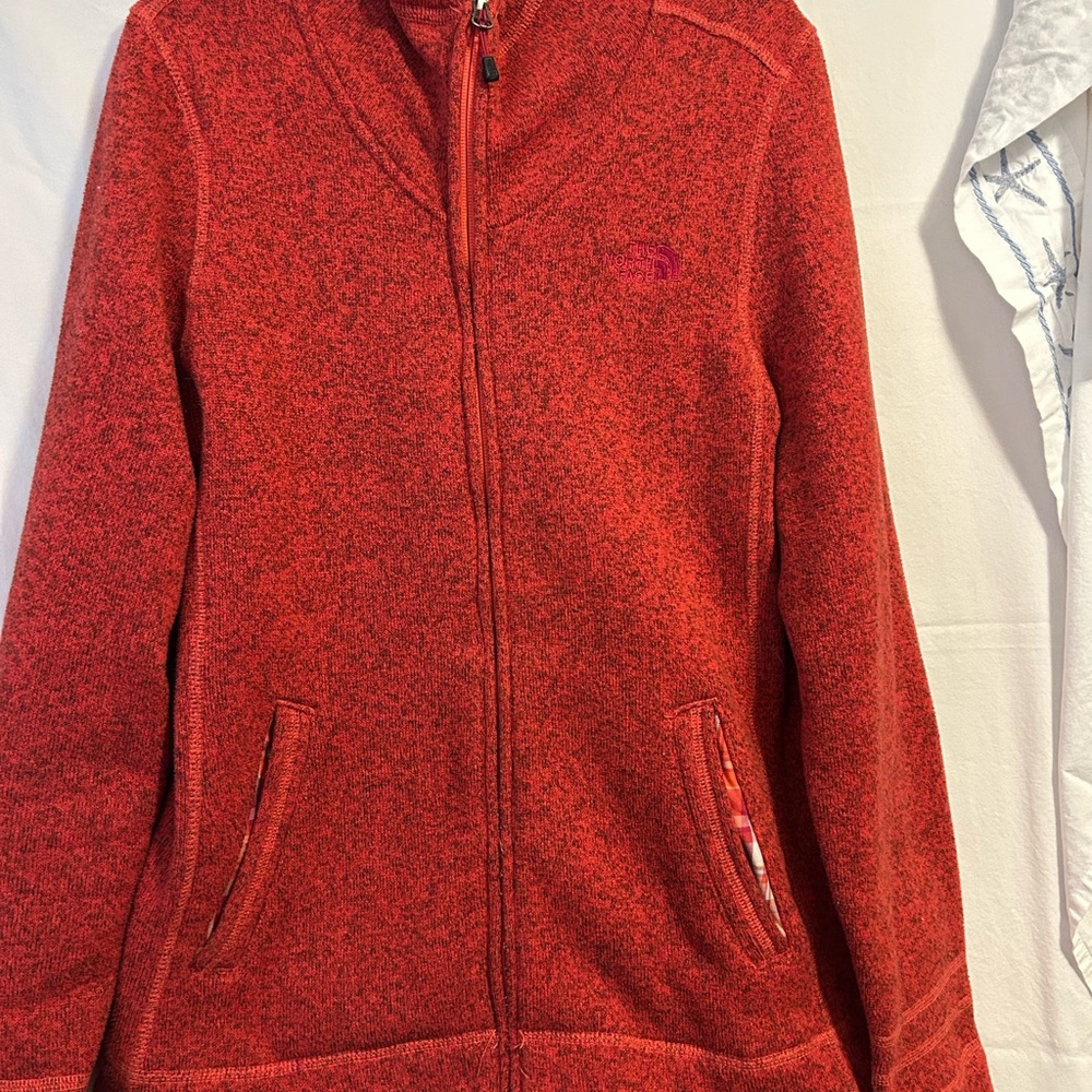 The North Face burnt orange Full-Zip Hoodie